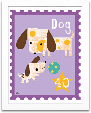 Dog Animal Stamp 8x10 preview