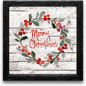 12x12 Merry Christma...<span>12x12 Merry Christmas Wreath Framed Art</span>