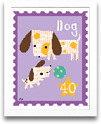 Dog Animal Stamp 8x10