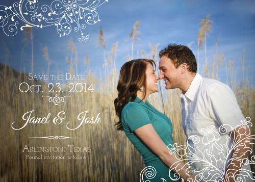 5x7 Save the Date - Lace