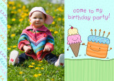 5x7 Card: Come To My Birthday