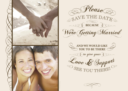 5x7 Card: Save the Date