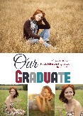 Graduation Announcement Photo Card - Collage 4 Photo