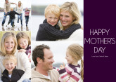 Dark Rich Purple Happy Mother's Day Collage