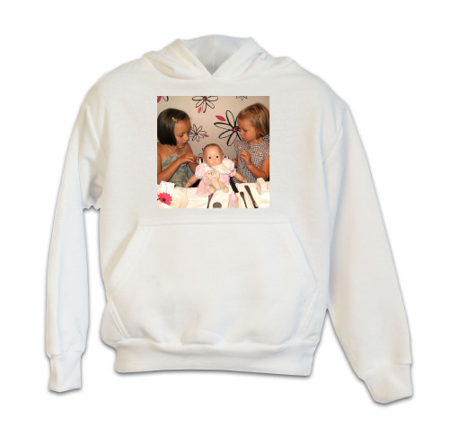 Youth Basic Hoodie - Brighter White - Large
