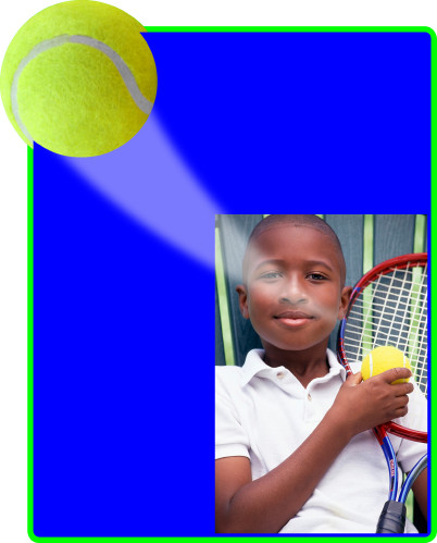 Sports Action Easel - Tennis