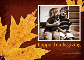 5x7 Card: Thanksgiving Leaves