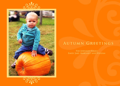 5x7 Card: Autumn Greetings