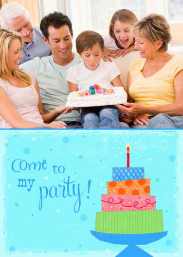 5x7 Card: Come To My Party