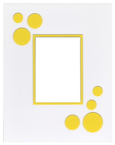 Circles Yellow 11x14